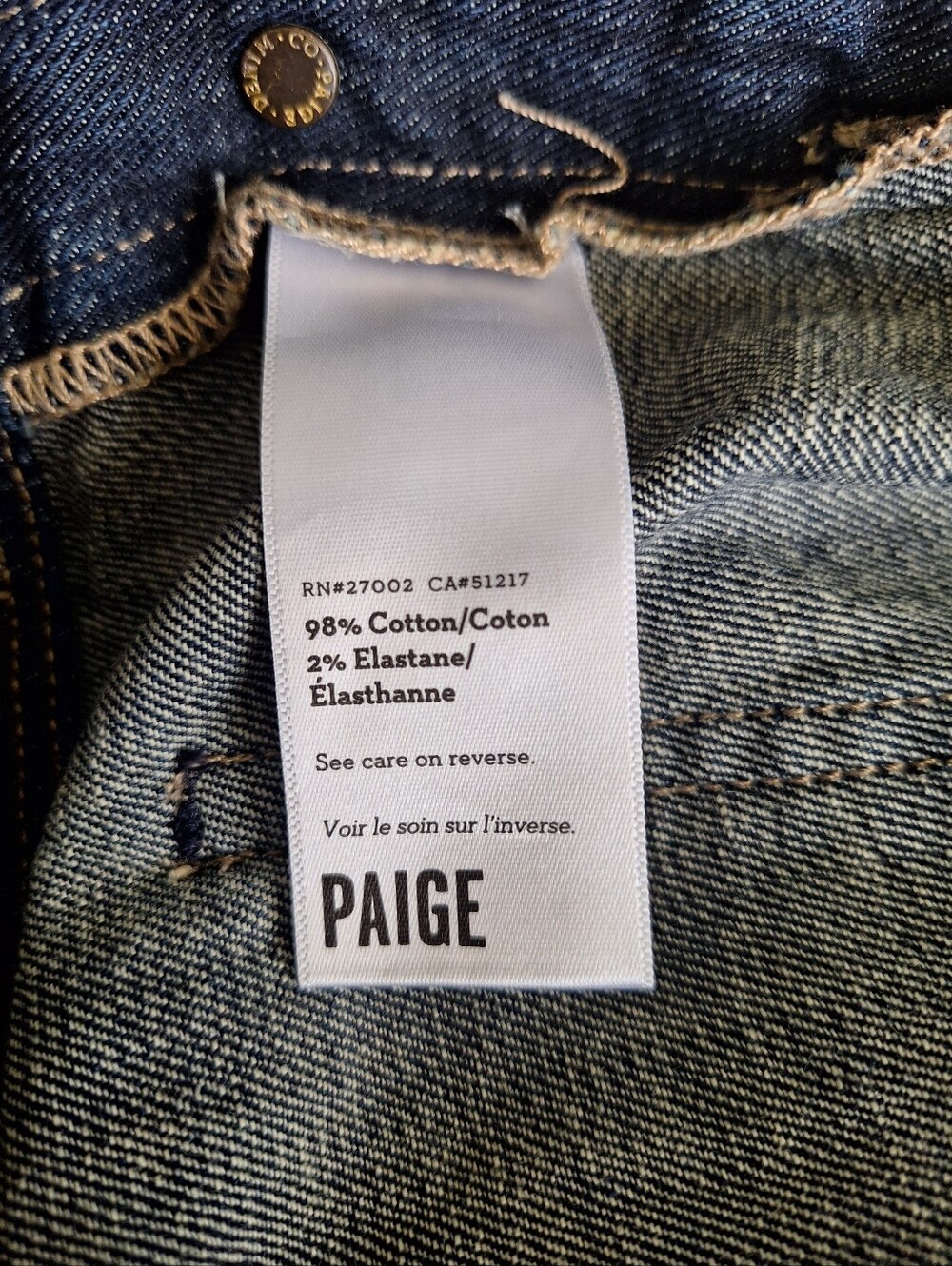 PAIGE Dark Wash Denim Overall Shorts - Picture 4 of 4